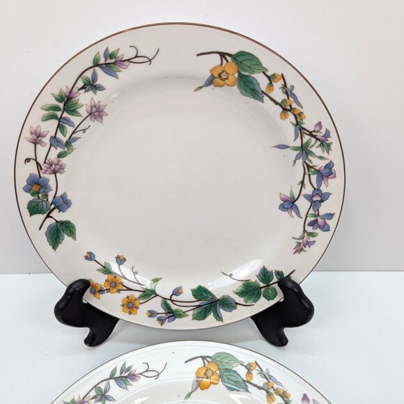 Vintage Woodhill by Citation 7 5/8" Floral Salad Plate Replacement Lot of 2 - Picture 2 of 8